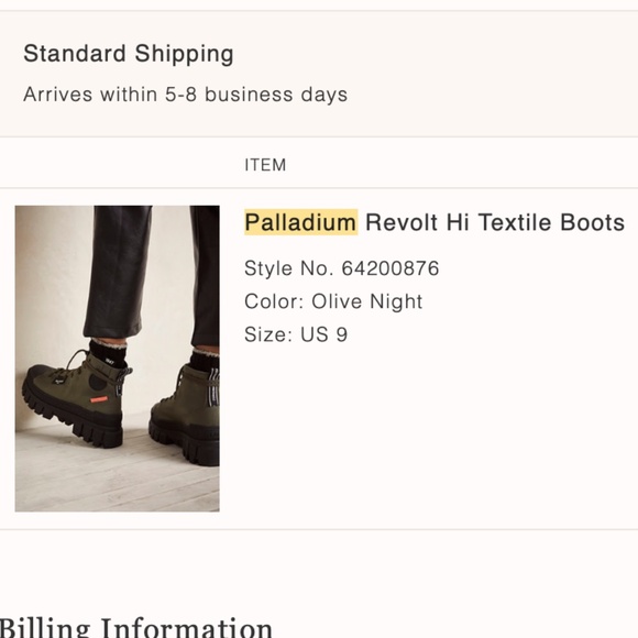 Palladium Revolt Hi Textile Boots WMS 9 (41) - olive - Picture 6 of 6